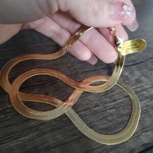 14k gold plated chain Necklace 20inch Length